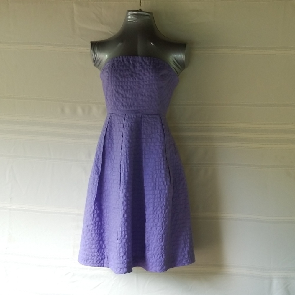J  Crew light purple strapless dress